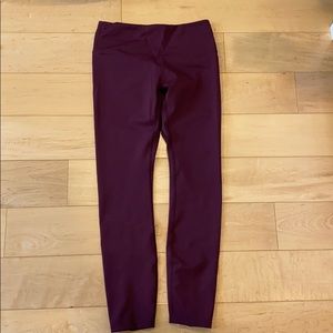 Outdoor Voices Burgundy Leggings